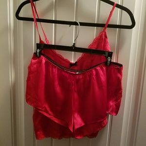Forever 21 two piece silk lingerie set